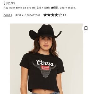 Coors Banquet Crop Top
